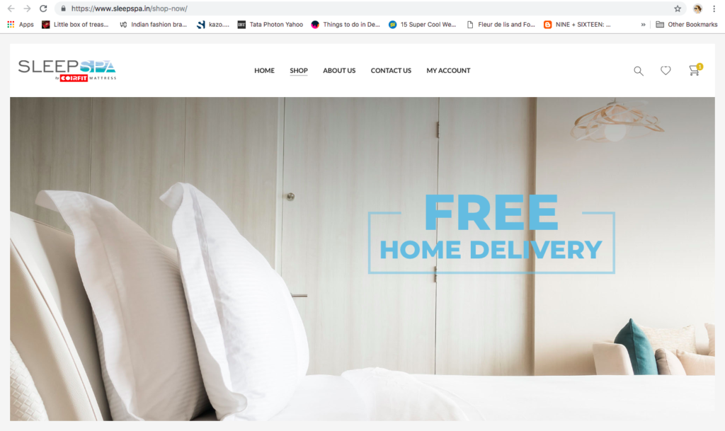 Sleep Spa Online Mattress Shopping India
