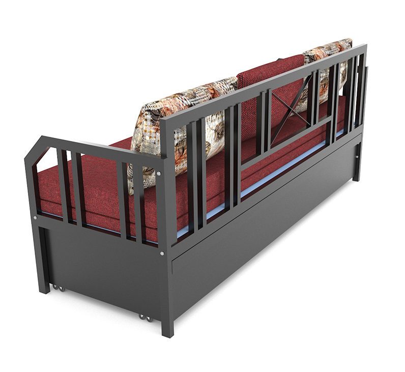 metal sofa cum bed storage