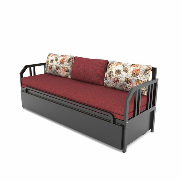 metal sofa cum bed with storage