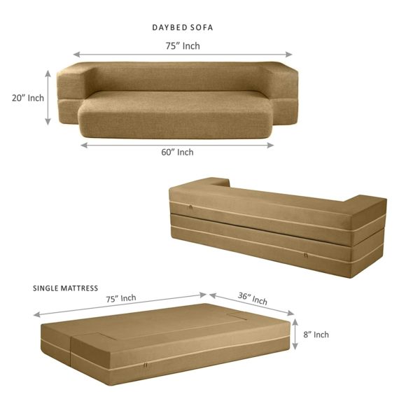 sofa cum bed size