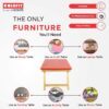 Portable wooden desk
