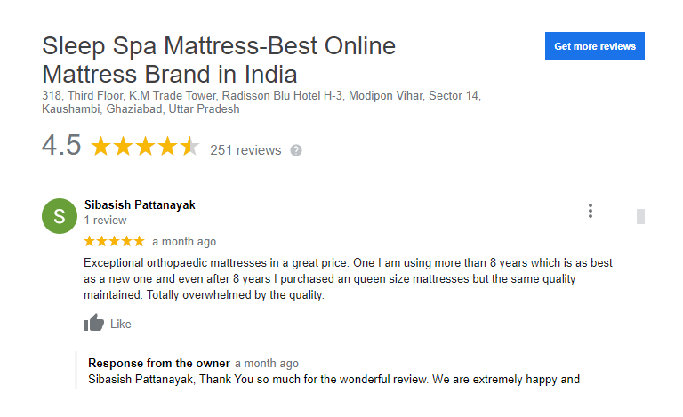 Sleep spa mattress reviews